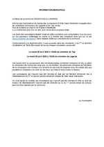 Miniature de la première page du fichier Information municipale